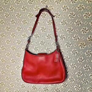 Coach Red leather Ergo demi hobo bag